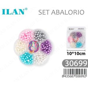 ILAN <b>Bead</b> <b>Set</b> 10x10cm Multicolor Pearl <b>Beads</b> for Jewelry Making - Product Image 1