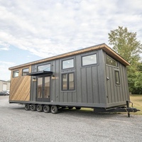 Maison conteneur préfabriquée, maison mobile 20 pieds, caravanes de voyage CE pour le glamping, les attractions touristiques et l'hébergement haut de gamme