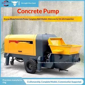 Pompe à béton, pompe au sol de grande capacité, machine de chargement de mortier à gros granulats pour structures secondaires, pompe à colonnes pour structures secondaires - Product Image 1