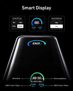 Batería Externa <span class=keywords><strong>Anker</strong></span> Prime, 9,600 mAh con Salida de 65 W, Enchufe de CA Integrado, Compatible con PD <span class=keywords><strong>3.0</strong></span> y PPS (Reacondicionado) - Product Image 3