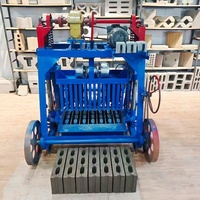 Machine à fabriquer des blocs de ciment mobiles à grandes roues, très vendue, écologique, robuste, durable et facile à utiliser