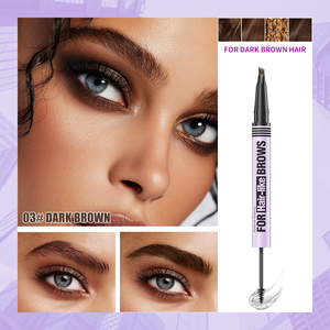 Crayon à sourcils double tête <span class=keywords><strong>3D</strong></span> à 4 griffes longue durée, gel à base d'eau, eye-<span class=keywords><strong>liner</strong></span> pour sourcils, tube laser, améliorant les sourcils liquides minéraux - Product Image 3