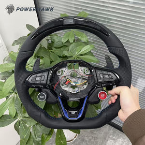 Volant sport en cuir avec LED pour Volkswagen Golf 6 7 7 5 GTI R Polo Passat Tiguan Jetta Touran <span class=keywords><strong>Sharan</strong></span> Transporter - Product Image 1