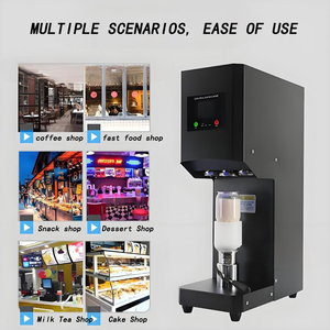 Macchina sigillante per la sigillatura lattine bottiglie vasetti tazze sistema di inscatolamento può macchina di sigillatura automatica per negozi di bevande - Product Image 4