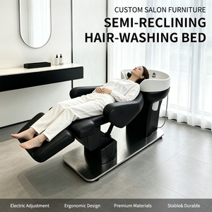 Ventas directas <span class=keywords><strong>de</strong></span> fábrica, cómoda peluquería eléctrica, Unidad <span class=keywords><strong>de</strong></span> retrolavado, muebles, masaje, cama para lavar el cabello, silla <span class=keywords><strong>de</strong></span> champú con cuenco - Product Image 1