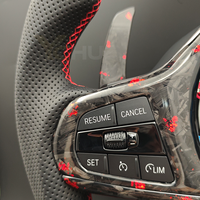 Volant personnalisé en carbone forgé rouge avec LED pour BMW G11 G20 G21 G22 G30 M2 G87 M3 G80 G81 M4 G42 G82 M5 F90 G05 G06 X3M F97