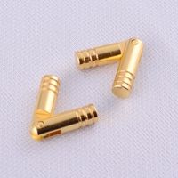Charnière à broche cylindrique en laiton massif couleur or 30 mm pour boîte en bois, boîte à bijoux, accessoires de valise