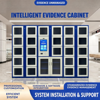 Système d'archivage intelligent pour dossiers et preuves, armoire de stockage assemblée avec reconnaissance faciale et déverrouillage par empreinte digitale, résistant à la rouille