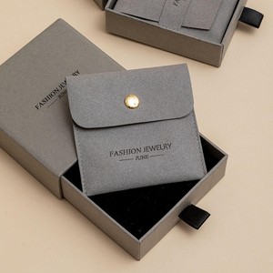 Boîte cadeau de luxe en carton rigide personnalisée pour bijoux, avec pochette pour boucles d'oreilles, <span class=keywords><strong>collier</strong></span>, bague - Product Image 2