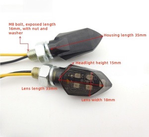 Intermitente para Motocicleta, Mini Luz Direccional, Luz Indicadora LED, Accesorios para Motos, Luces Auxiliares para Motocicleta - Product Image 6