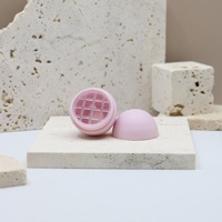 Contenant vide pour baume à lèvres Yuecai en forme d'œuf, ovale, avec couvercle à vis, nouveauté rose, 5g, pour cosmétiques, vente en gros