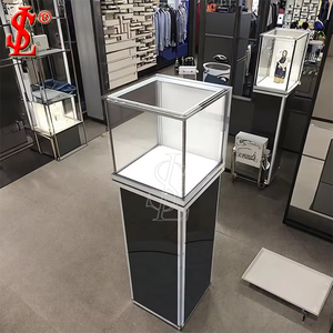 <span class=keywords><strong>Vitrina</strong></span> de Exhibición de Joyería Blanca de Lujo para Boutique, Mostrador de Vidrio Moderno y Minimalista con Gabinete de Almacenamiento para Tienda Minorista - Product Image 6