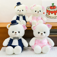 Boneka beruang Super lembut, mainan pernikahan Teddy Bear yang dapat dilepas
