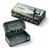 Boîte en carton ondulé personnalisée pour équipement de fitness, kit sportif, emballage d'expédition imprimé en couleur