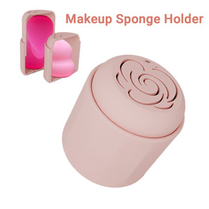 Silicone Makeup <b>Sponge</b> <b>Holder</b> Cute Design Portable Cosmetic Organizer Eco-Friendly Storage Case - Product Image 1