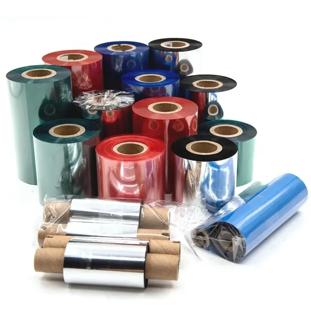 High Quality 110mm*300m Full Color Thermal Transfer Ribbon Premium Wax Barcode Compatible Label Printer Factory Price