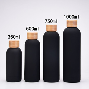 350ml 500ml 750ml 1000ml Customize Stainless Steel Eco-Friendly Vacuum Insulated Water <b>Bottles</b> with Bamboo Lid Back to School - Product Image 2