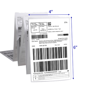 Etiquetas Térmicas Resistentes al Calor, al Agua y al Aceite de 4x6 Pulgadas con Adhesivo Fuerte para Impresión de Códigos de Barras en Logística de Alimentos - Product Image 3