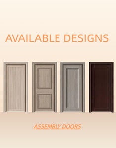 <span class=keywords><strong>Porte</strong></span> en WPC assemblée avec film PVC imperméable et architrave sur mesure pour projets intérieurs d'hôtels, hôpitaux et écoles - Product Image 5