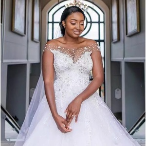 Wedding Dress Ball Gown Empire Waist Sweetheart Neckline <b>Lace</b> Pure <b>White</b> Ivory Simple Style - Product Image 3