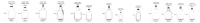 Botol Kaca Kosong untuk Vodka, Gin, Alkohol, Whiskey, Anggur, dengan Tutup Sekrup, Ukuran 500ml, 1L, 1.5L, 2L, 2.5L, 3L, 4L, 5L