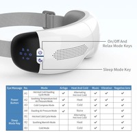 Neue Health pal Oem Odm wiederauf ladbare Luftdruck kompressionen und Vibrations massage Augen maske Hitze und Kühlung zur Verbesserung des Schlafes