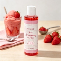 Gel Nettoyant Intime Bio Équilibrant au Parfum Fraise pour Soin Féminin Naturel et Sain