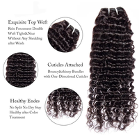 CECILLIA WIG Japanische Hochtemperaturfaser Synthetische Einzelsträhne 150% Dichte Tiefe Welle Spanischer Stil Gefärbtes Haar zum Einnähen