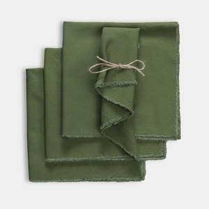 Servietten aus Baumwolle und Leinen, Schlichte Stoffservietten, Tischsets, Dekorative Mundtücher, Wärmeisolierende Matten - Product Image 1