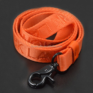 High-quality Wholesale Custom Nylon Natural Color Jacquard Lanyard Custom Color logo