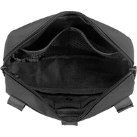 Pochette tactique Molle Admin, pochette utilitaire découpée au laser, pochette horizontale modulaire, comprend un patch drapeau américain et un porte-clés