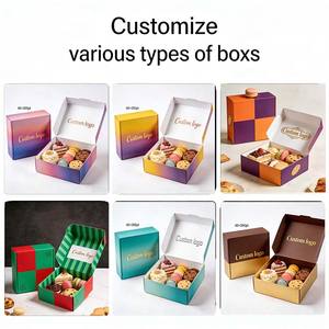 Boîte d'emballage de livraison, grande capacité, refermable, emballage robuste, 8x16x3, conception personnalisée, logo, boîte à biscuits émiettés - Product Image 5