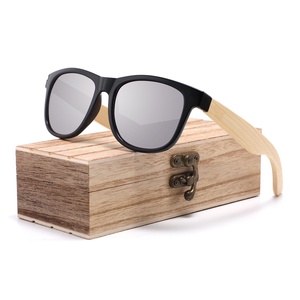 Gafas de Sol Personalizadas al por Mayor, Gafas de Sol de Bambú Baratas con <span class=keywords><strong>Espejo</strong></span>, Gafas de Sol de Madera con Protección UV400, Gafas de Sol de Madera Estilo Salvaje - Product Image 4