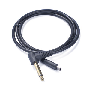 สายเคเบิล USB สำหรับกีตาร์ ขนาด <span class=keywords><strong>1</strong></span>/<span class=keywords><strong>4</strong></span> นิ้ว หัวต่อแบบ 90 องศา ขนาด 6.35 มม. แบบโมโน ต่อเข้ากับ Type C ขายดี - Product Image 5
