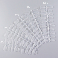 Mise à niveau des pointes d'ongles à pression 20 pièces/bande givré XS/S/M/L taille ongles artificiels Gel doux pour Extension d'ongles pointe d'ongles