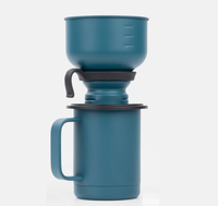 Nouvel arrivage : Kit de filtration de café portable en acier inoxydable, personnalisable avec logo, pour le brassage de café en extérieur, camping et voyage