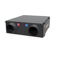 MIA VMC Double Flow Ventilation Wall HVAC System350 CMH Central Bidirectionnel Flow Air La Ventilation Double Flux Rv Ventilation