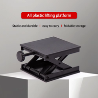 Table élévatrice verticale miniature en acier inoxydable 90*90mm, plateforme élévatrice à ciseaux, niveau laser