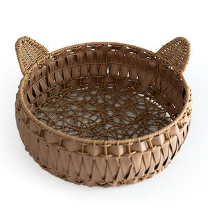 Beliebtes Maßgefertigtes PP-Gewebtes Hundehöhlenbett Niedliches Handgefertigtes Weiden-Haustier-Kuschelbett - Product Image 6