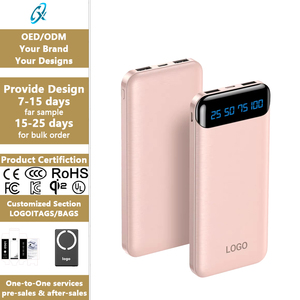 Batterie externe ultra-fine portable la plus vendue 10000mAh Li-Polymère 12W à charge rapide pour téléphone portable et tablette - Product Image 1
