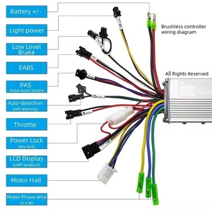 <span class=keywords><strong>Kit</strong></span> Pengontrol Motor Sepeda Listrik Tanpa Sikat WFY Universal 36V 48V 60V 250W 350W 13A/18A dengan Layar LCD G51 untuk Sepeda Listrik/Skuter - Product Image 6