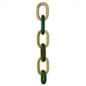 FAIZA CRAFT Customized Modern Resin Chain <b>Wall</b> Accents Handmade <b>Ornamental</b> Hanging Home Decor Diwali Festival Ready Curve Design - Product Image 1
