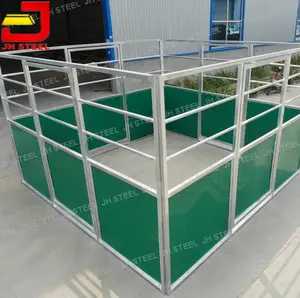 Durable Flexible Light Duty Affordable HDPE Plastic Anti-UV Galvanized Portable Horse Stable Box