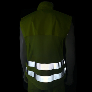 Chaleco de seguridad <span class=keywords><strong>ASAI</strong></span>, malla reflectante de serie de alta visibilidad con cremallera y bolsillos - Product Image 6