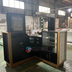 Retail Display Cabinet Makeup Barber Counter <strong>Kioskping</strong> Mall Kiosk Salon Barber Kiosk Display Stand ODM - Product Image 3