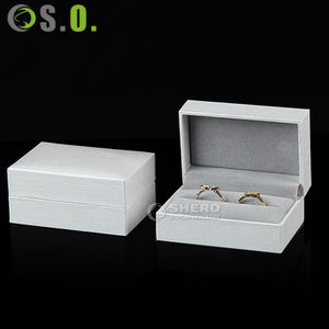Factory Jewelry Imitation Paper Box Custom Package Design Luxury Pu Leather Jewelry <b>Ring</b> Necklace Jewellery Paper Box Package - Product Image 6