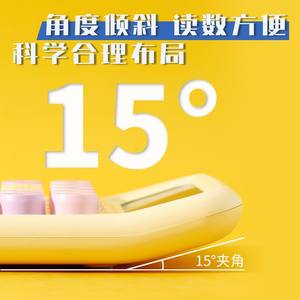 Calculatrice de bureau colorée et mignonne en ABS, alimentée par piles, Violet, Bleu ciel, Blanc laiteux, Jaune citron - Product Image 4