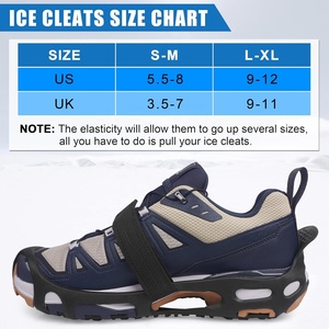 YTD YTD-019B Crampones Antideslizantes Sin Púas Unisex de 1.5mm de Grosor para Nieve Interior/Exterior, Cubrecalzado con Suela de Goma Antideslizante - Product Image 4