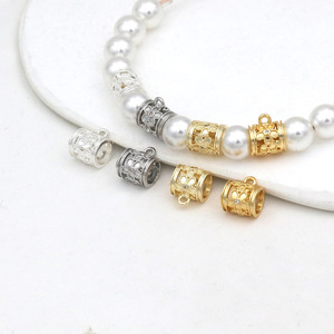 อุปกรณ์ตกแต่งเครื่องประดับ DIY ตัวเชื่อมต่อแบบกลมฉลุลายสามทาง พร้อมลูกปัดซิร์คอนเคลือบทอง 14K สำหรับสร้อยข้อมือและสร้อยคอ - Product Image 2