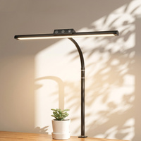 Lámpara de Escritorio Flexible con Clip, 5 Temperaturas de Color, Regulación Continua y Control Táctil para Compradores Minoristas